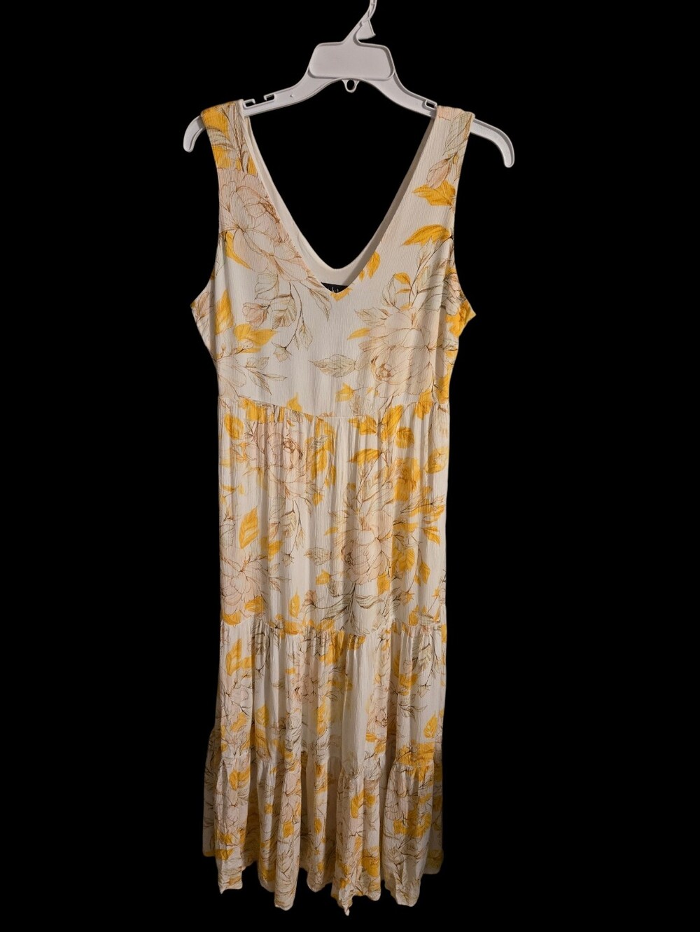 Nicole Miller Sleeveless Tiered Floral Dress, Fairy Garden Summer, Size 6 Or Med
